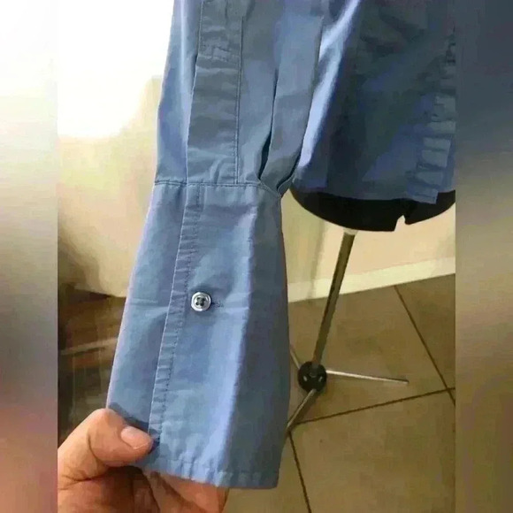 VTG Moda International for Victoria Secret French Blue button down Women M - Picture 4 of 10